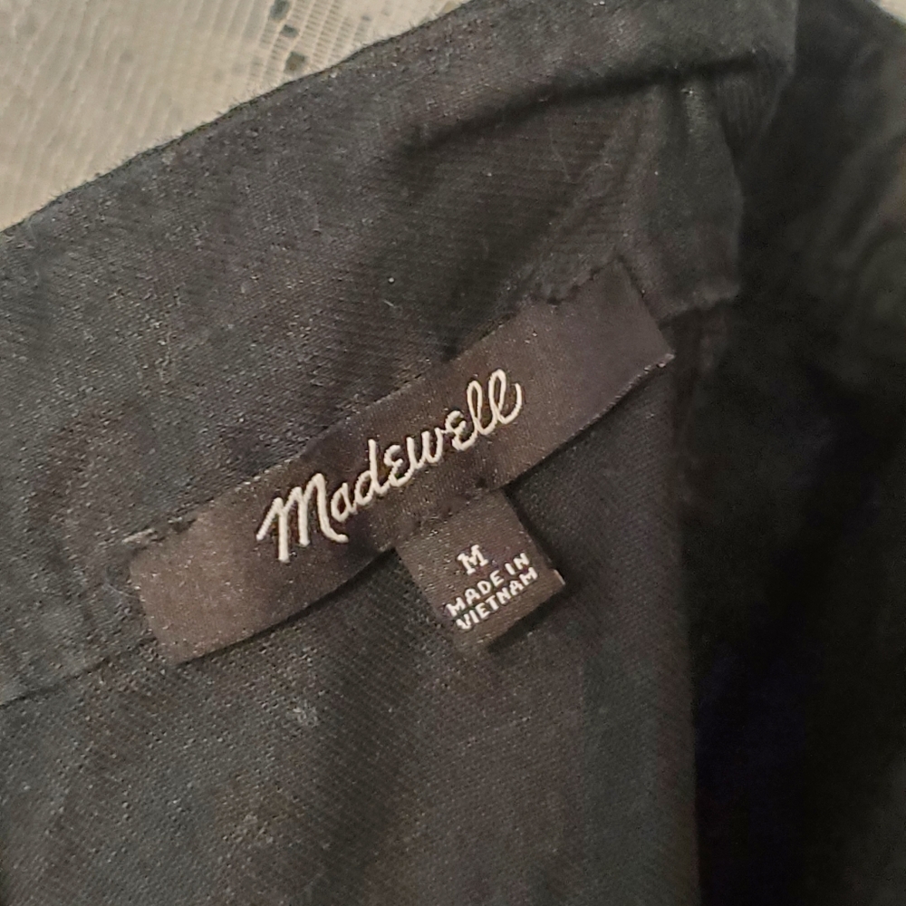 Madewell Linen-Cotton Princess-Seamed Midi Dress - Picture 6 of 7